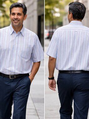NWT Alan Flusser Sleeve Shirt XXL
